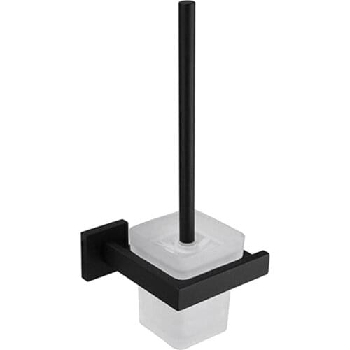 Toilet Brush Set Stainless Steel Toilet Brush and Holder Set Bathroom Cleaning Brush Wall Mount Houseld Cleaning Tool