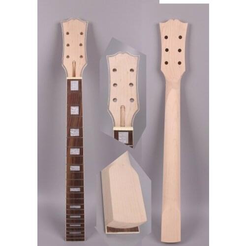 Unfinish electric guitar neck Maple 22 fret 24.75inch Block inlay bolt on style