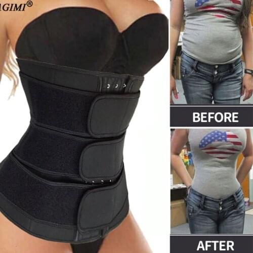 Workout Shapewear Trimmer Belt Neoprene Body Shaper Waist Trainer Belt Sauna Waist Cincher Corset Belly Band for Weight Loss