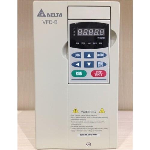VFD022B21A DELTA VFD-B VFD Inverter Frequency converter 2.2kw 3HP 1 PHASE 220V 400HZ General vector type