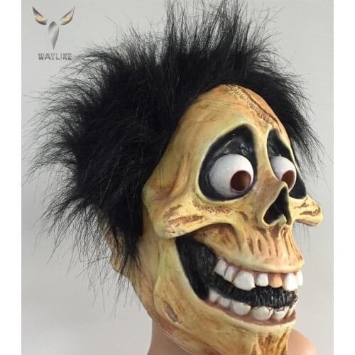 WAYLIKE Halloween New Latex Mask Devil Headgear Shape Horror Mask Skull Horror Mask