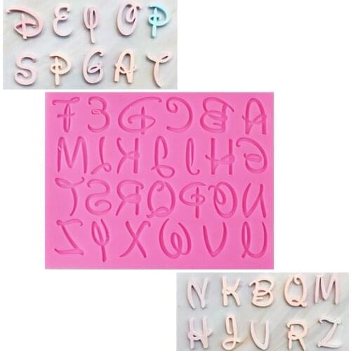 3D Alphanumeric Symbols Silicone Chocolate Mold Cake Decoration Flip Sugar Tools Silicone Kitchen Cake Bakeware Diy Tools A704