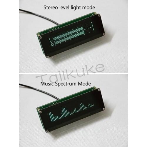 71-segment 15-level VFD Music Spectrum Level Lights Electronic Clock Multi-function Various Modes with Remote Control