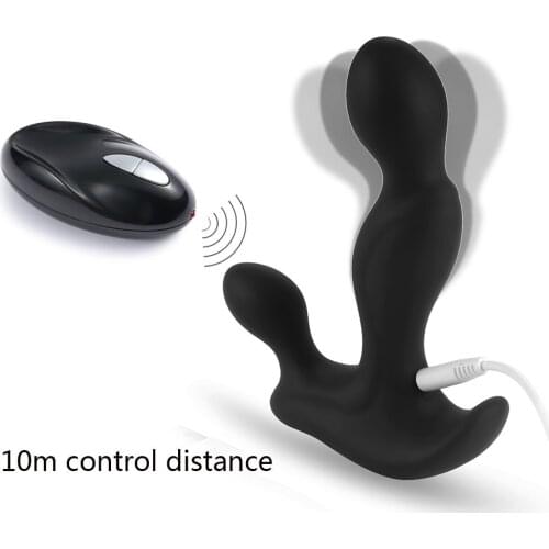 7 Modes Anal Vibrator Sex Toys for Men Remote Control Prostate Massager Powerful Male Anal Plug Silicone Waterproof Sex Products
