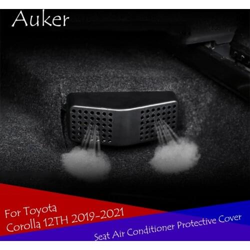 Car Under Seat Rear AC Heat Floor Air Conditioner Vent Outlet Grille Cover For Toyota Corolla 12TH 2019 2020 2021 Accessories