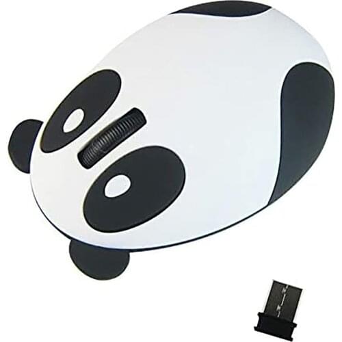 Mute Optical Mouse 2.4Ghz Wireless Charging Mouse, Cartoon Cute Panda Mouse Office Home Computer Accessories