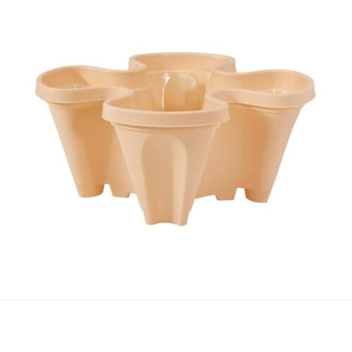 Plant Pot Tower Biodegradable PP Green PP Three-dimensional For Strawberry And Other Flowers And Vegetables Eco-friendly