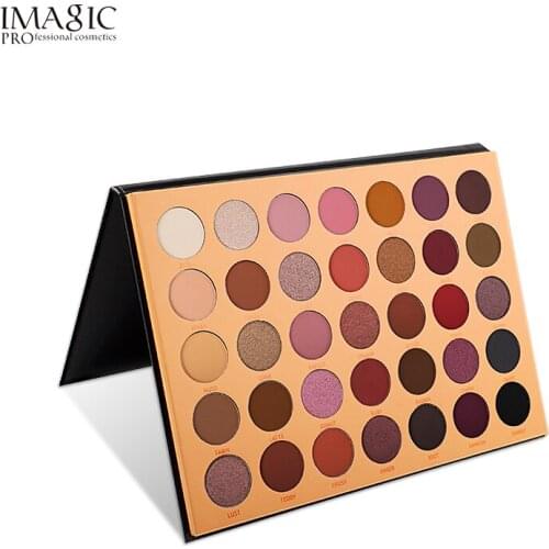 IMAGIC Eyeshadow Disc Pearlescent 35 Color Flash Sequins Natural Long Lasting Womens Eye Cosmetics