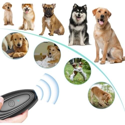 Durable Pet Anti Dog Barking Pet Trainer LED Light Ultrasonic Gentle Chase Training Pet Supplies Modern Fashion Barking Tool