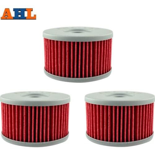 AHL 137 3pcs Oil Filter FOR SUZUKI XF650 Freewind 97-02 S40 DR-650SE DR-600 DR 500 S DR750 DR800 LS650 Savage RSE SP500