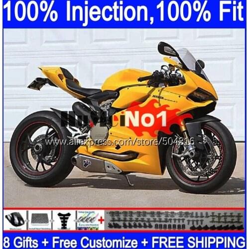 Injection For DUCATI Panigale 899 1199 S 1199R 120MC.21 yellow stock 899S 12 13 14 15 16 1199S 2012 2013 2014 2015 2016 Fairing