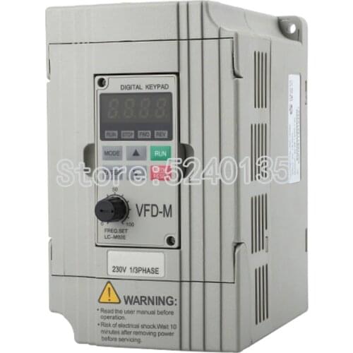 New original Delta VFD-M series ultra low noise mini VFD007M21A 0.75kw 220V / VFD007M43B 0.75KW 380V inverter