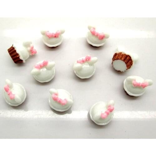 20Pcs Resin Cakes Decoration Crafts Flatback Cabochon Scrapbooking Fit Phone Embellishments Beads Diy Accessories