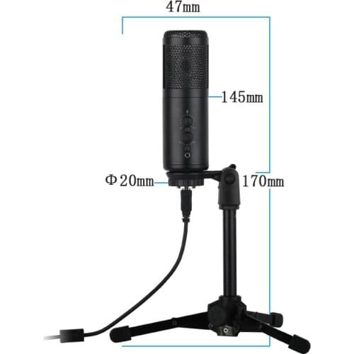 Original USB Condenser Microphone for Computer USB PC Microphone Mic Stand POP Filter to Gaming Streaming Podcasting Recording