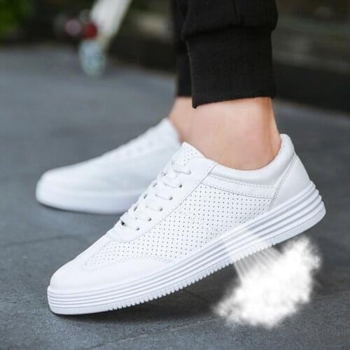 Male Student Little White Shoes Comfy Breathable Anti-Odor Men Casual Shoes 2021 Summer NEW Recommend Male Fashion Sneakers