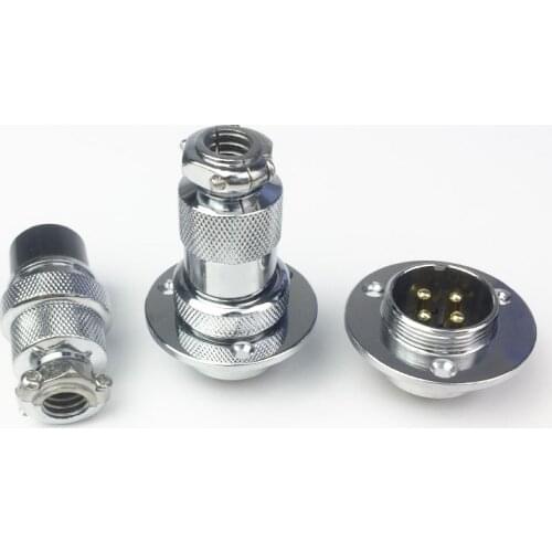 1Set DF25 GX25 Circular Flange Female Plug & Male Socket Aviation Connectors M25 2/3/4/5/6/7/8 Pin Wire Connector With cover