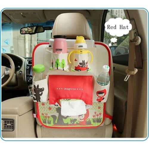 Multi-Pocket Back Seat Storage Bag Stroller Car Seat Organizer Holder Car Cup Food Storage Hanging Bag Baby Kids Diaper Bag
