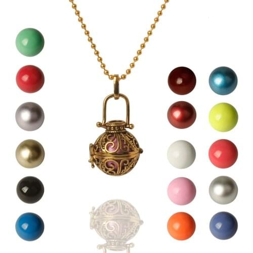 Bola Chime Bell Angel Caller heart Pendant Necklaces Pregnant Women