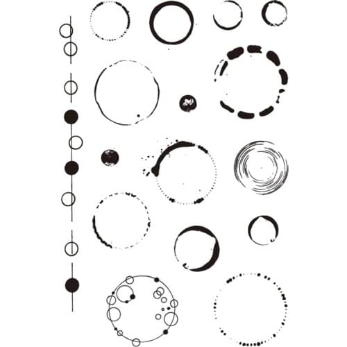 Basic Element Background Clear Stamp Silicone Rubber Decoration Stamp for Scrapbooking n Cardmaking
