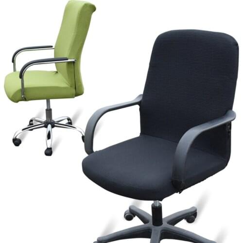 Five Colors Office Computer Chair Cover Side Zipper Design Spandex/Polyester Fabric Stretch Elastic Chair Cover For Armchair