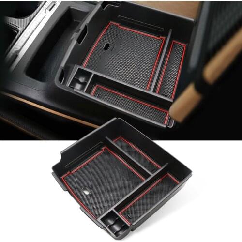 RUIYA Car Armrest Storage Box For Carnival KA4 2021 Auto Center Console Non-slip Stowing Tidying Holder Secondary Container