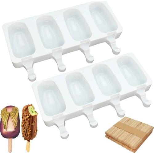 New Silicone Ice Cream Mold Popsicle Molds DIY Homemade Ice Cream Popsicle Ice Pop Maker Mould Cakesicle Moulds