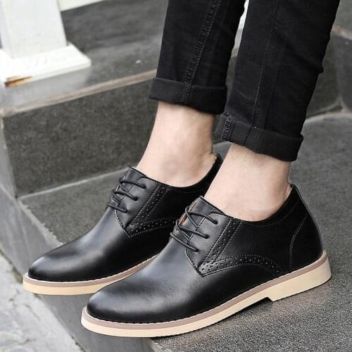 Dress Wedding Shoes men lace up outdoor fashion Spring Classic Formal Shoes For Men Fashion Genuine Leather Oxford Shoes men