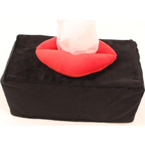 Red lips Tissue Box Case Cover Ass Cover Funny Paper Home/Car Cover Holder Dispenser Organizer Paper Napkin Tissue Box Cover