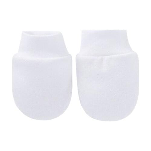 1 Pair Baby Anti Scratching Soft Cotton Gloves Newborn Protection Face Scratch Mittens Infant Handguard Supplies 2021