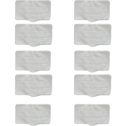10Pcs Cleaning Mop Cloths Replacement for Deerma ZQ610 ZQ600 ZQ100 Steam Engine Home Appliance Parts Accessories