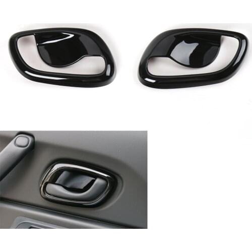 2Pcs ABS Car Inner Door Handle Bowl Covers Trim Frame Decoration Garnished Bezels Fit For Suzuki Jimny 2007-2015 Car Cover