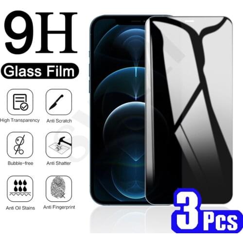 3/5Pcs Privacy Glass for iphone 11 Pro Max 12 Mini SE 2020 X XS Max XR 8 7 6 6s Plus Phone Screen Protector Tempered Glass Film