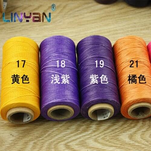 4pcs Hand sewing flat waxed polyester thread Sew leather crochet yarn DIY Leather knit threads 150D yarn for knitting ZL6076
