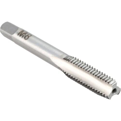 5pcs/set Straight Groove Tap Bearing Steel Mini Straight Flute Hand Taps Drilling Machine Accessories Round Shank Perforator