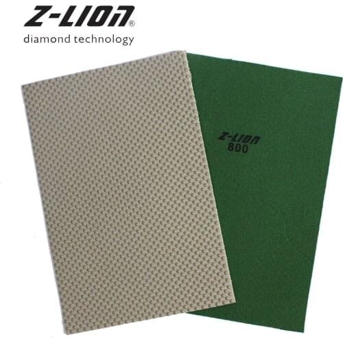 Z-LEAP 1 Piece Diamond Sanding Paper Resin Bond Hand Polishing Sheet Stone Glass Edge Sandpaper Polishing Sheet Abrasive Tool