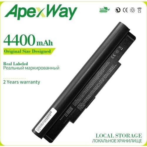 Apexway Black 6 cell 4400mAh For Samsung N110 N120 N510 NC10 NC20 ND10 AA-PB6NC6E AA-PB6NC6W AA-PB8NC6B AA-PB8NC8B AA-PL8NC6W