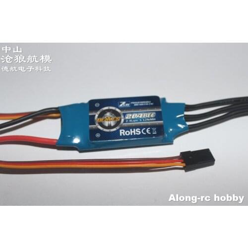 Free Shippping High Quality ZTW Beatles AL20A (2-3s) 20A BEC Bushless ESC for RC Model Airplane Hobby Plane Spare Part