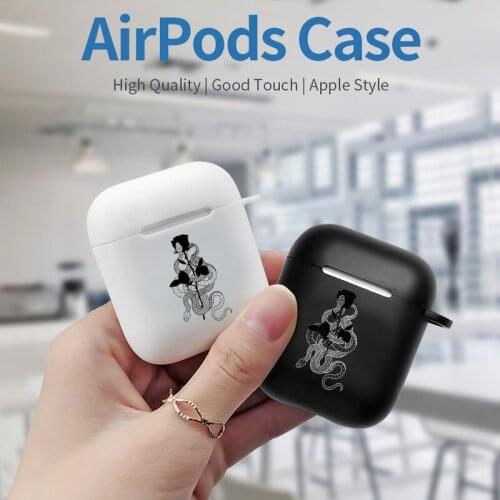 Snake line Cartoon Earphone Case for Airpods 1 2 3 Wireless Bluetooth Earphone Cover Fashion Soft TPU White Charging Box Cover