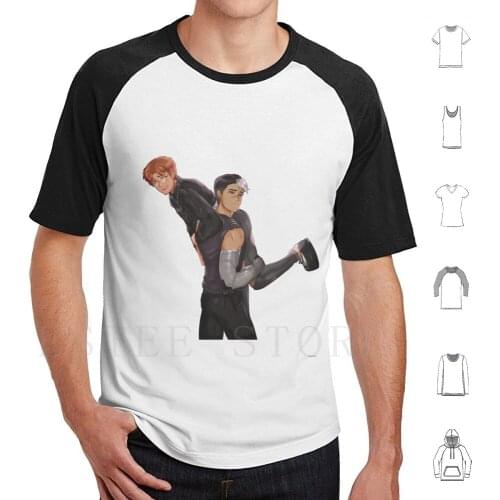 Shatt Punk Au T Shirt Print Cotton Takashi Shirogane Matt Holt Matthew Holt Shiro Shiro Vld Voltron Voltron Shatt Miro Vld