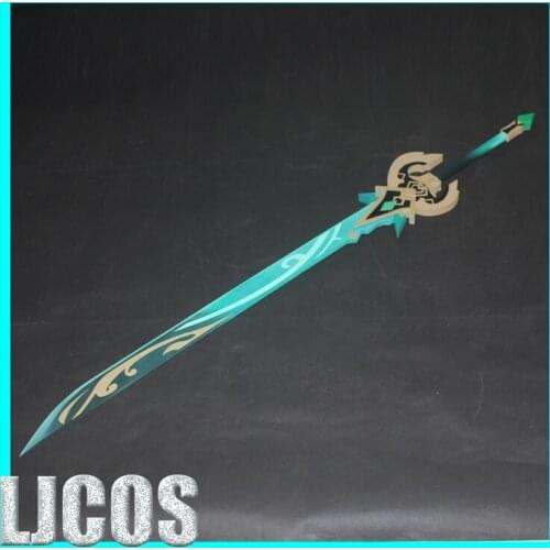 Hot Game Genshin Impact Sword Rock Green Keqing Xingqiu Cosplay Props Weapons Halloween Carnival Replica Prop Anime Show