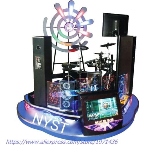 Hot Selling Amusement Equipment Coin Operated Music Jazz ELectronic Simulator Drum Game Machine