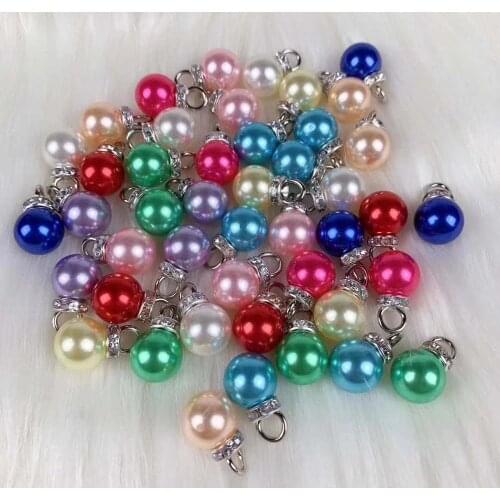 Artificial pearl color pine bead DIY earrings hand-made without holes and beads ABS foam gummy bear accessories