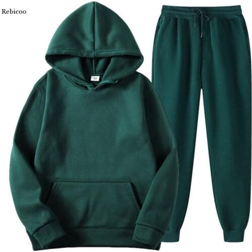 Autumn Winter Jogging Women Tracksuit Thick Cotton Suit 2 Pieces Sets Hoodies Sweatshirt and Pants Suits Plus Size
