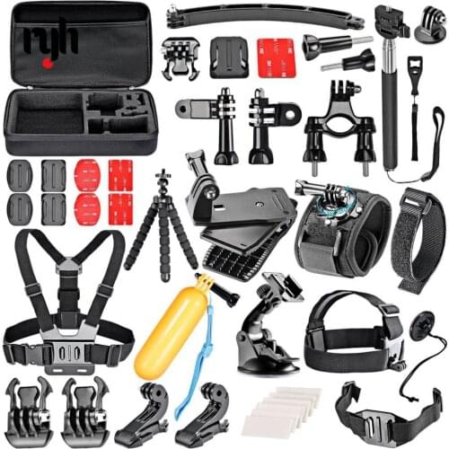 GloryStar 36-In-1 Sport Accessory Kit for GoPro Hero4 Session Hero3 3+ 4 5 6 7 SJ4000 5000 6000 7000 Xiaomi Yi in Outdoor Sports