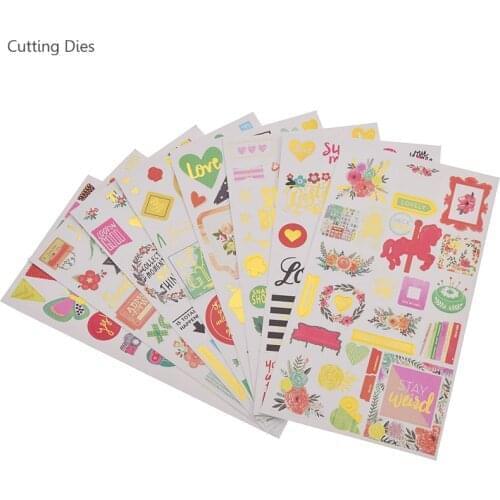 2019 New Arriving Colorful English Letter Paper Stickers For Diy Scrapbooking Card Making Home Decoration Crafts