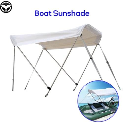 PVC Boat Sunshade Waterproof Cloth Sun Shelter For Fishing Boats Inflatable Kayak Shade Awning Canopy Raft Dinghy Boat Accessory