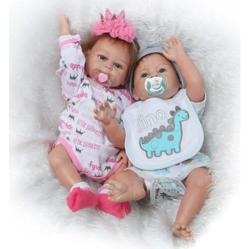 NPKDOLL Rebirth baby doll cute full silicone bebe reborn boy girl doll gift can bathe play house toys dolls