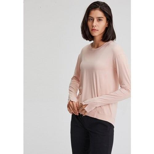 Autumn Winter Yoga Clothing Loose Running T-shirt Fitness Gym Sport Workout Running Exercise Yoga Top Long Sleeve Women