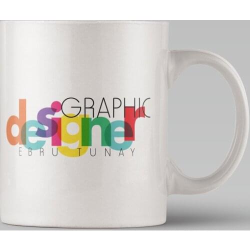 Personalized Graphic Designer Themed White Mug Cup-4