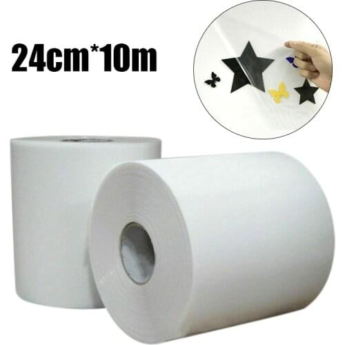 Clear Application Tape Sticky Decal Sticker Transfer Vinyl Roll Paper for DIY Sign Graphics Crafts Material Garments 10*24cm